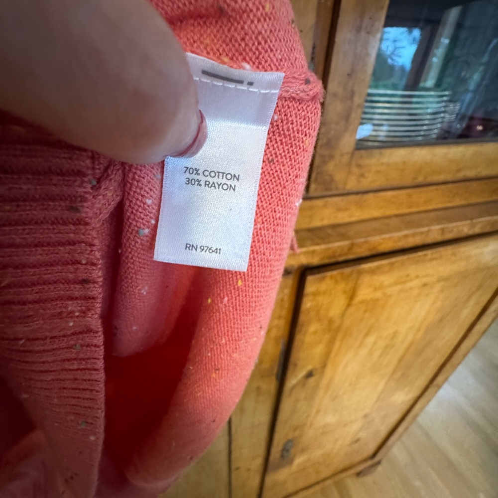 J. Jill Coral Pink Lightweight Tunic Sweater NWT 2X - Picture 3 of 9